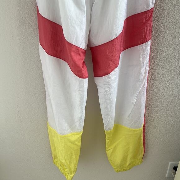 NWT Champion Woven Retro Colorblock Nylon Windbreaker Pants Track Pant Medium - Picture 9 of 9